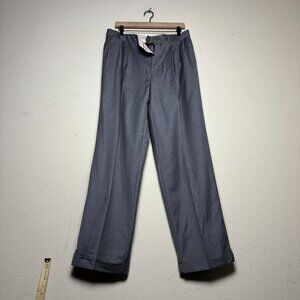 VTG 90s Ralph Lauren Grey Slack Cashmere Dress Pant Men 32x32 Prep Minimal